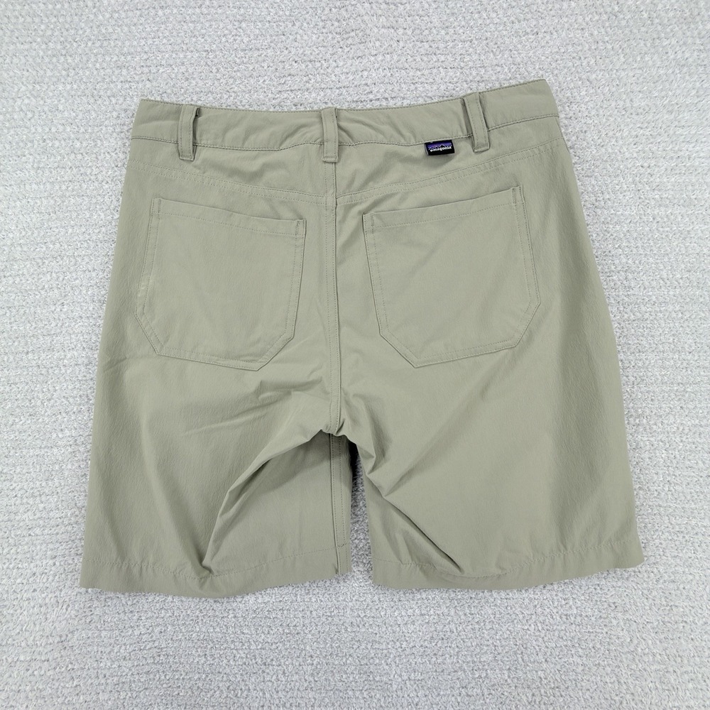 Patagonia Skyline Traveler Shorts Women Size 6 Beige Nylon Hiking DWR Stretch - Picture 2 of 10